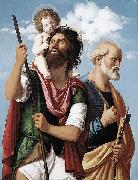 St Christopher with the Infant Christ and St Peter CIMA da Conegliano
